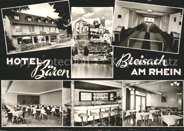 Breisach Rhein Hotel Restaurant Bären Kegelbahn Münste