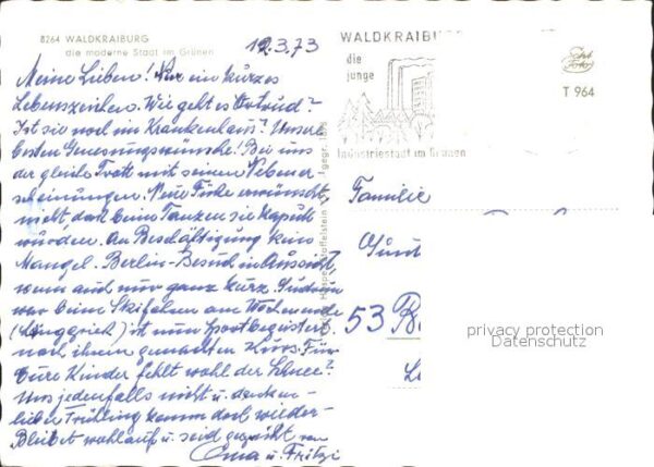 Waldkraiburg Teilansichten Die moderne Stadt im Grün – Bild 2