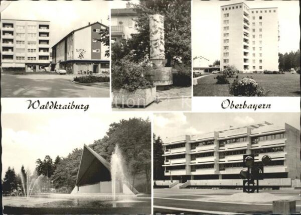 Waldkraiburg Teilansichten Die moderne Stadt im Grün