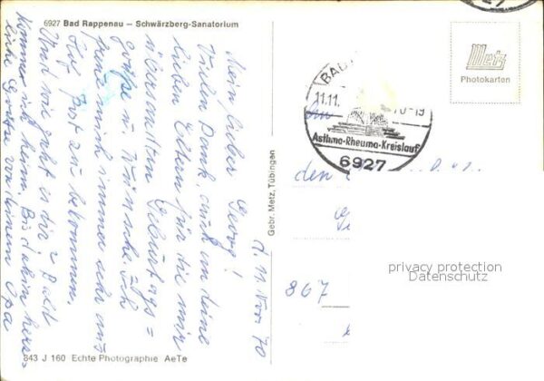 Bad Rappenau Schwärzberg Sanatorium – Bild 2