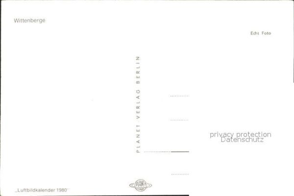 Wittenberge Prignitz Luftbildkalender 1980 – Bild 2