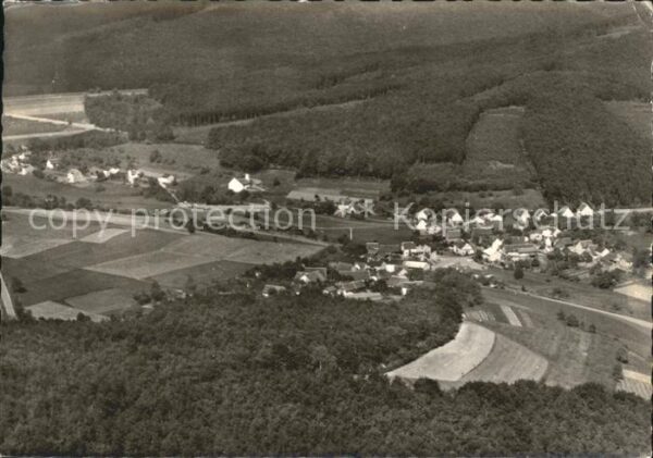 Haingrund Gasthaus Pension Odenwald Fliegeraufnah