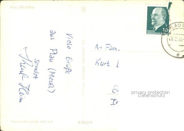 Plau See Strassenpartie Kirche – Bild 2