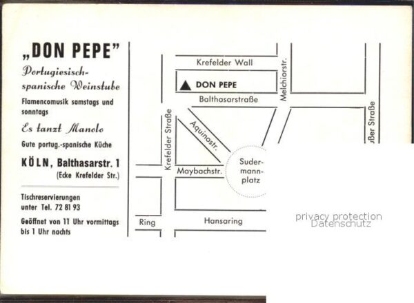 Koeln Rhein Bar Weinstube Don Pepe – Bild 2