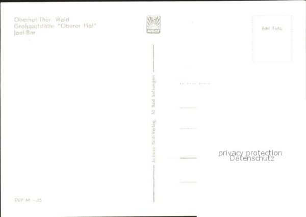 Oberhof Thueringen Grossgaststätte Oberer Hof Joel Bar – Bild 2