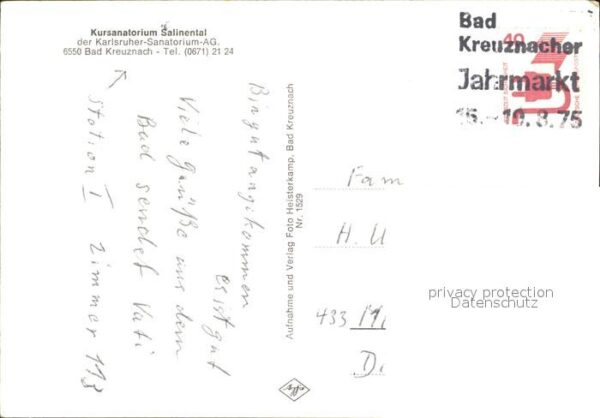 Bad Kreuznach Kursanatorium Salinental – Bild 2