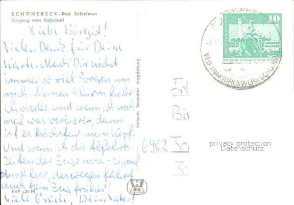 Schoenebeck Elbe Eingang Volksbad – Bild 2