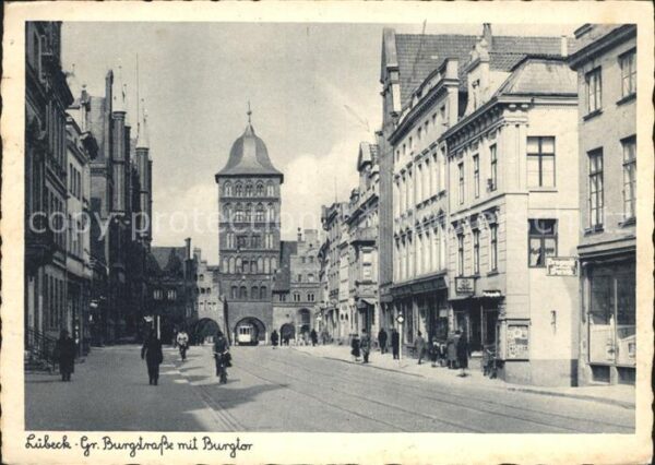 Luebeck Grosse Burgstrasse Burgtor