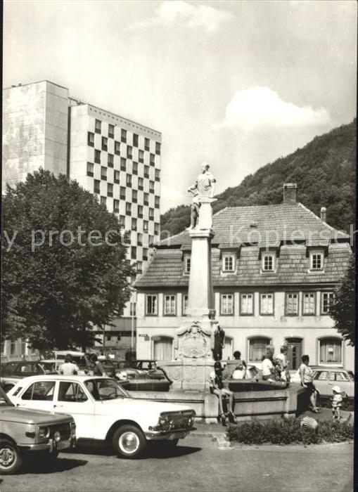 Suhl Thueringer Wald Waffenschmiedbrunnen Markt