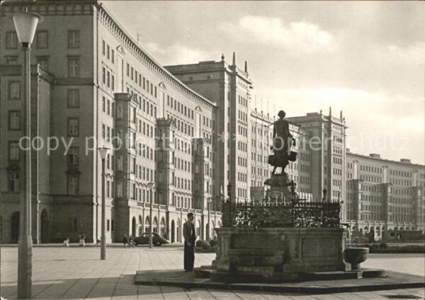 Leipzig Neubauten Rossplatz Mägdebrunnen