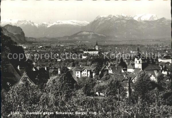 Dornbirn Vorarlberg Schweizer Berge