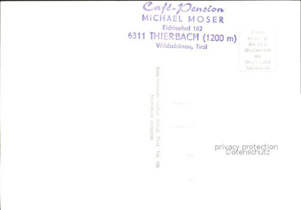 Thierbach Wildschoenau Cafe Pension Michael Moser – Bild 2