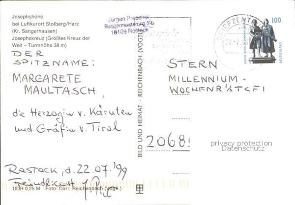 Stolberg Harz Josephshöhe Josephskreuz – Bild 2
