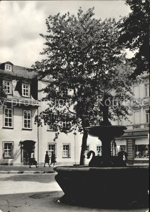 Weimar Thueringen Schillerhaus Gänsebrunnen