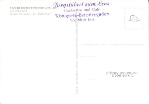 Koenigsee Berchtesgaden Bergstüberl Zum Lenz – Bild 2