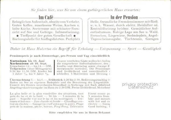 Seebrugg Cafe Pension Hubertus – Bild 2