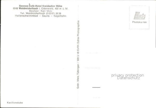 Waldmichelbach Sonnen-Cafüe Hotel Kreidacher Höhe – Bild 2