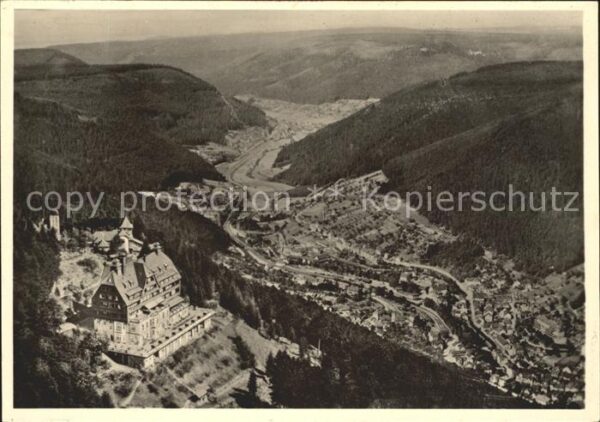 Wildbad Schwarzwald Sommerberghotel Fliegeraufnahme