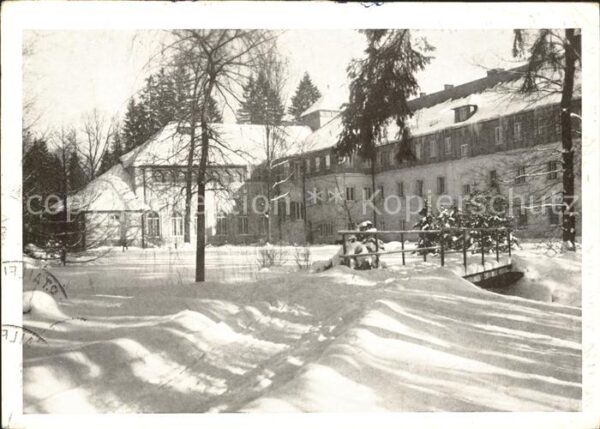 Gross Ullersdorf Tschechien Erholungsheim im Schnee