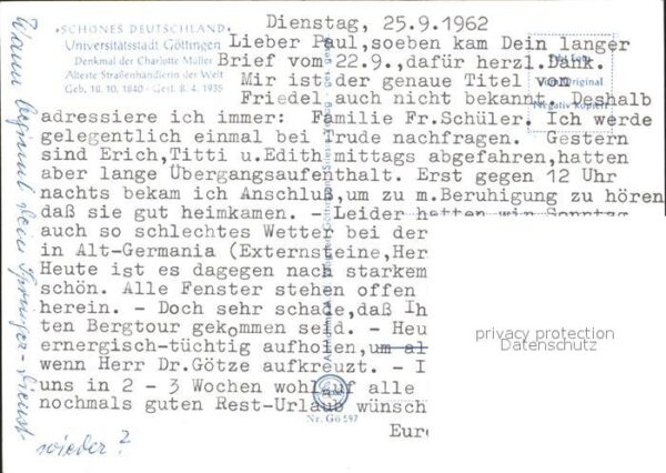 Goettingen Niedersachsen Denkmal der Charlotte Müller – Bild 2