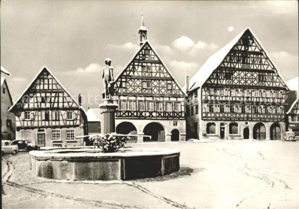 Dornstetten Wuerttemberg Marktplatz Fachwerkhäuser