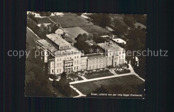 Essen Ruhr Fliegeraufnahme von Villa Hügel