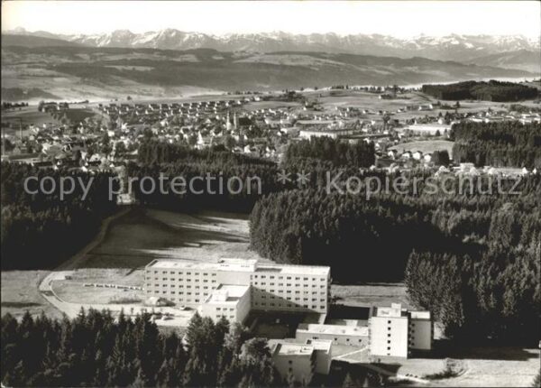 Lindenberg Allgaeu Fliegeraufnahme Dr. Otto Geßler Kranken