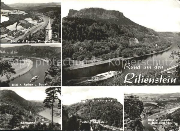 Lilienstein Bad-Schandau Festung-Königstein Bastei