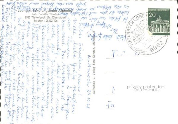 Tiefenbach Oberstdorf Erholungsheim Alpenhof – Bild 2