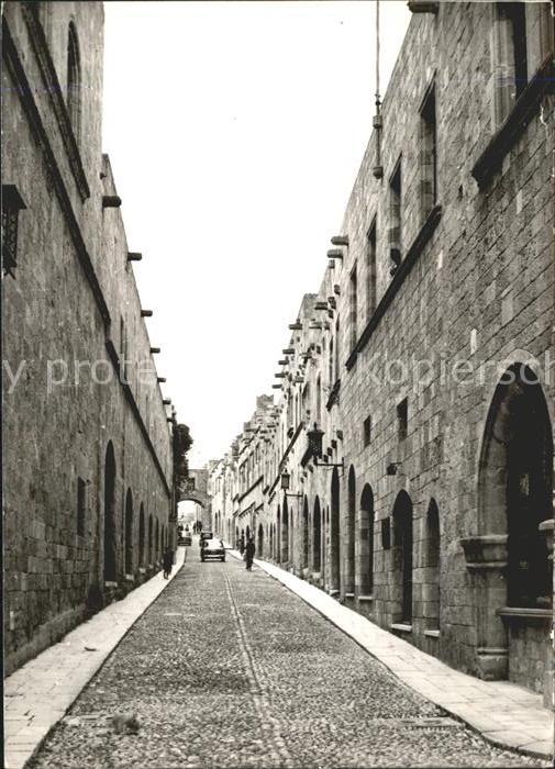 Rhodos Rhodes Aegaeis Strassenpartie