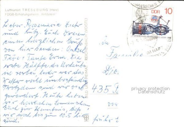Treseburg Harz FDGB Erholungsheim Wildstein – Bild 2