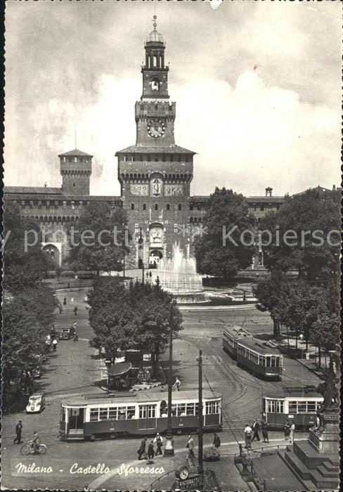 Milano Marittima Castello Sforresco Strassenbahn