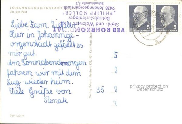 Johanngeorgenstadt Post Wegweiser – Bild 2