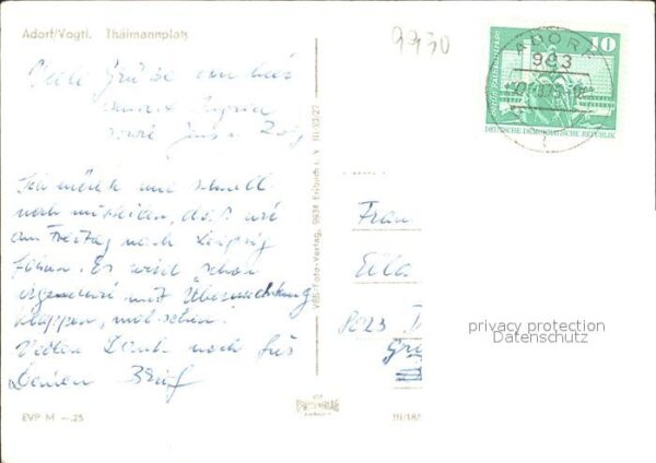 Adorf Vogtland Thälmannplatz – Bild 2
