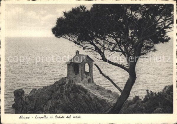 ALASSIO Savona Liguria IT Kapelle am Meer