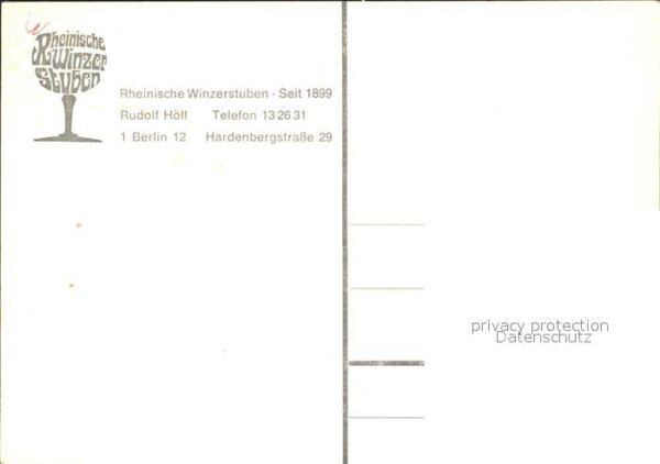 Berlin Rheinische Winzerstuben – Bild 2