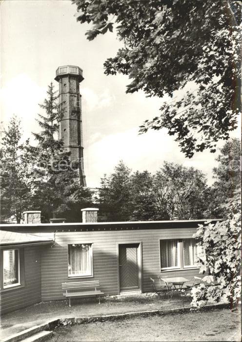 Altenberg Dippoldiswalde Bergbaude und Aussichtsturm auf dem Gei