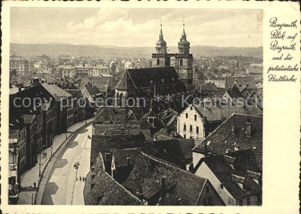 Bayreuth mit Stadtkirche