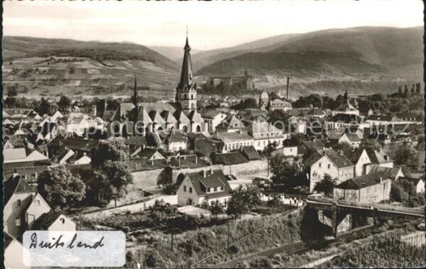 Ahrweiler Ahr Ortsansicht mit Kirche