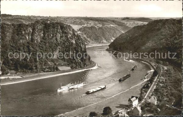 St Goarshausen Panorama Felsental der Loreley Rhein Da