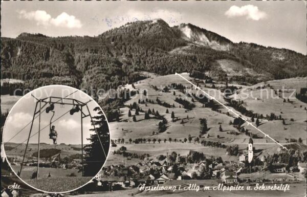 Nesselwang Panorama mit Alpspitze und Schwebelift