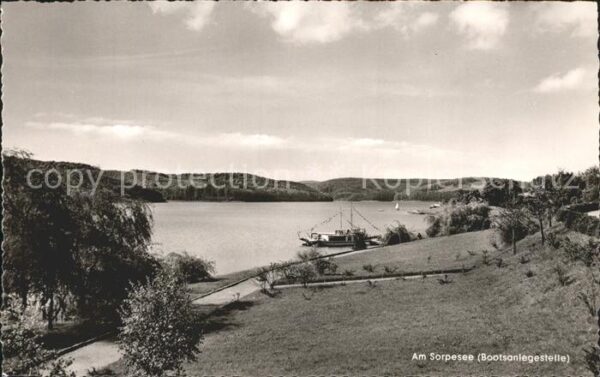 Sorpesee Sauerland Bootsanlegestelle