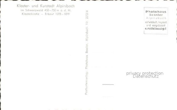 Alpirsbach Klosterkirche Klosterstadt Kurstadt Sch – Bild 2