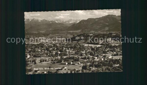 Bad Toelz Blick ins Isartal Alpenpanorama Flieger
