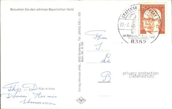 Grafenau Niederbayern und Umgebung Orientierungskarte Bayeris – Bild 2