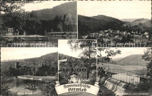Altwied Staubecken Sommerfrische Burgruine Burg