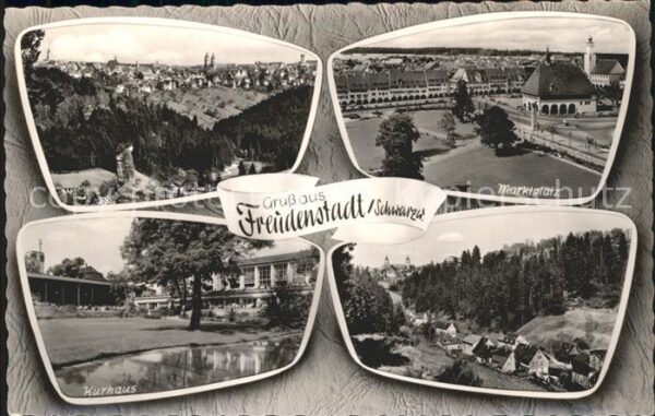 Freudenstadt Panorama Schwarzwald Marktplatz Kurhaus