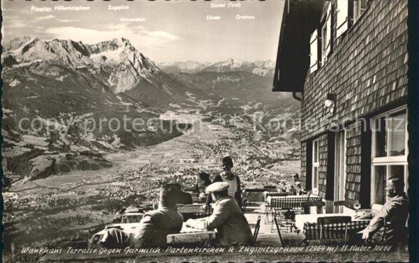 Garmisch-Partenkirchen Wankhaus Terrasse Zugspitzgruppe Wetter