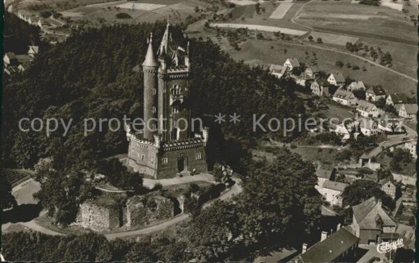 Dillenburg Wilhelmsturm Luftkurort Fliegeraufnahme