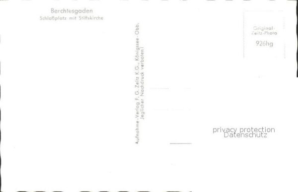 Berchtesgaden Schlossplatz mit Stiftskirche Arkaden – Bild 2